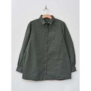 SOLD NWT Casey Casey Atoll Shirt In Dark Khaki - XS